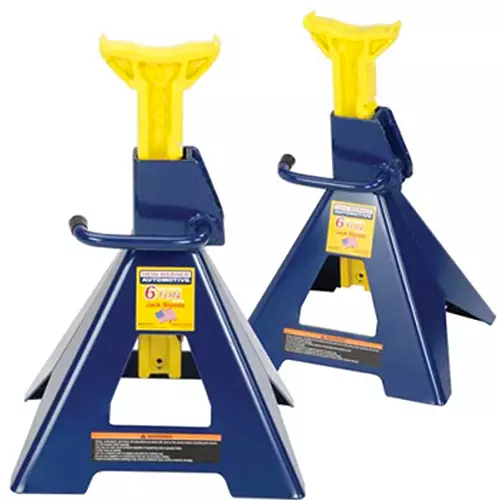 Hein-Werner 6-ton jack stands wide base steel pair